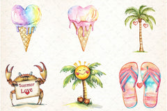 Love Summer Clipart Bundle 990 - CraftNest - Digital Crafting and Art