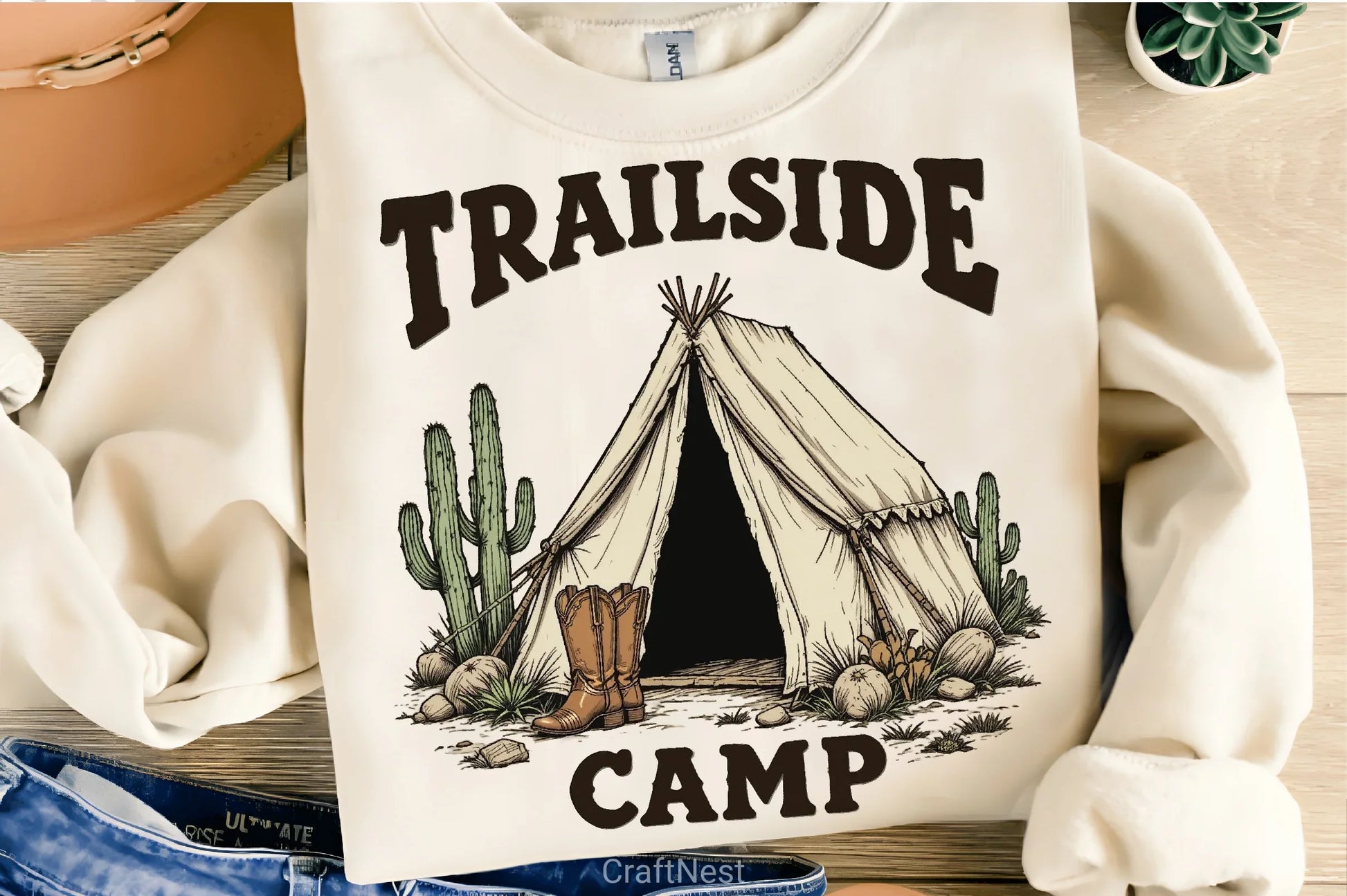 Vintage Cowboy Boots & Saddle Clipart Bundle - CraftNest - Digital Crafting and Art