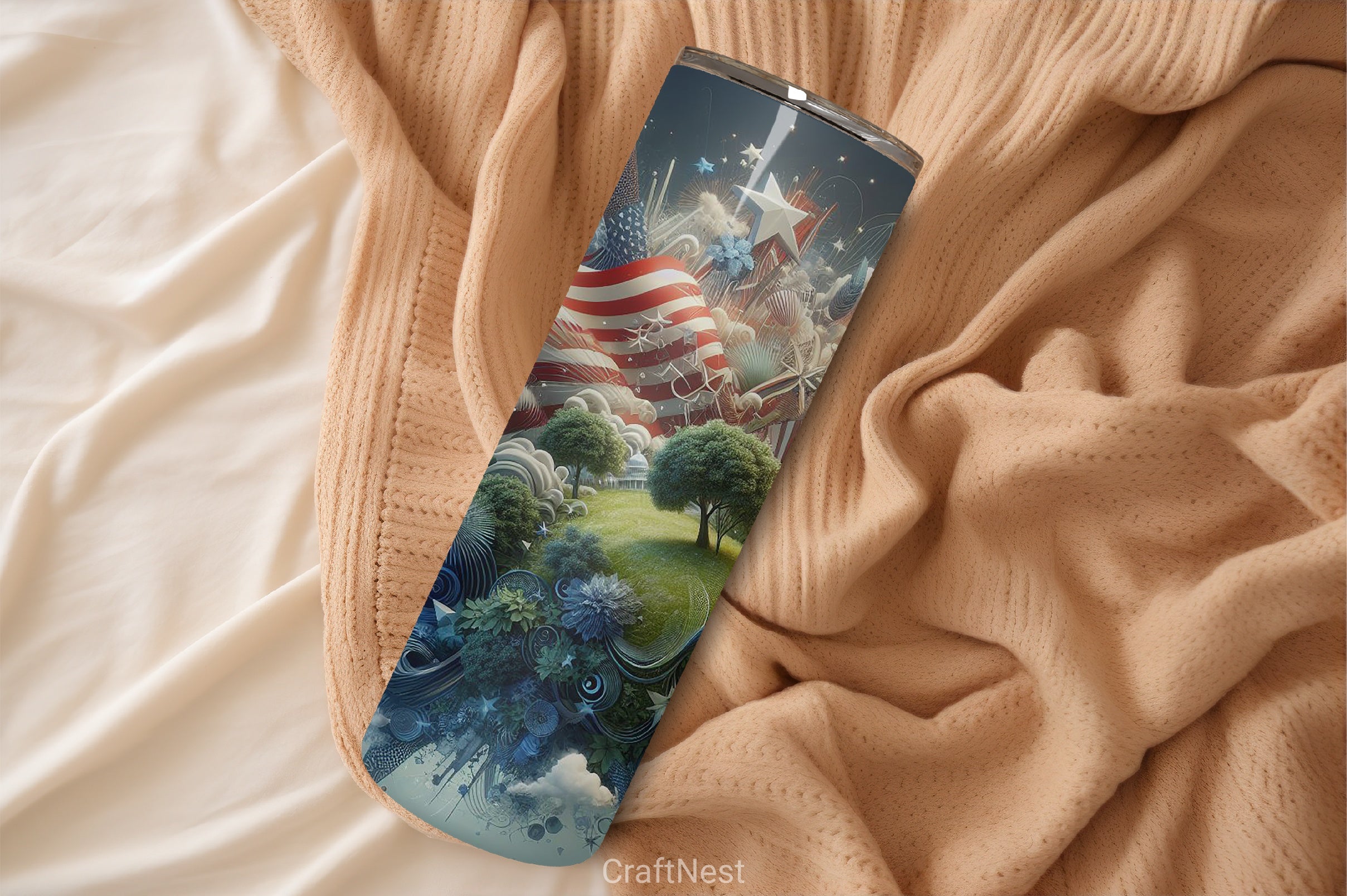 4th of July Tumbler Wrap Bundle 65 - CraftNest - Digital Crafting and Art