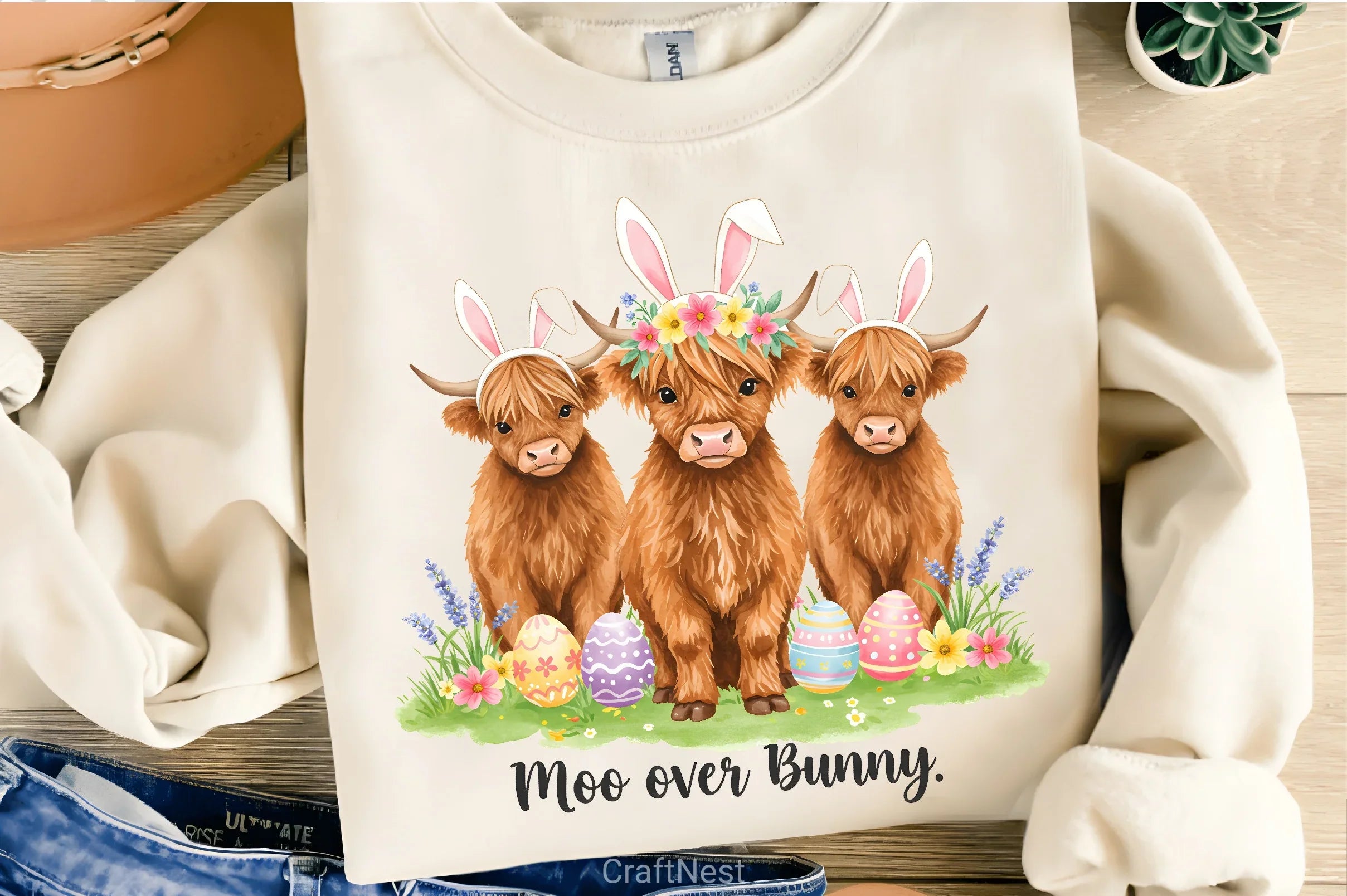 Easter Cows Clipart Bundle - CraftNest - Digital Crafting and Art