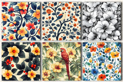 Seamless Patterns Small Set Digital Paper - CraftNest - Digital Crafting and Art