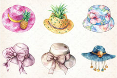 Summer Hat Clipart Bundle - CraftNest - Digital Crafting and Art