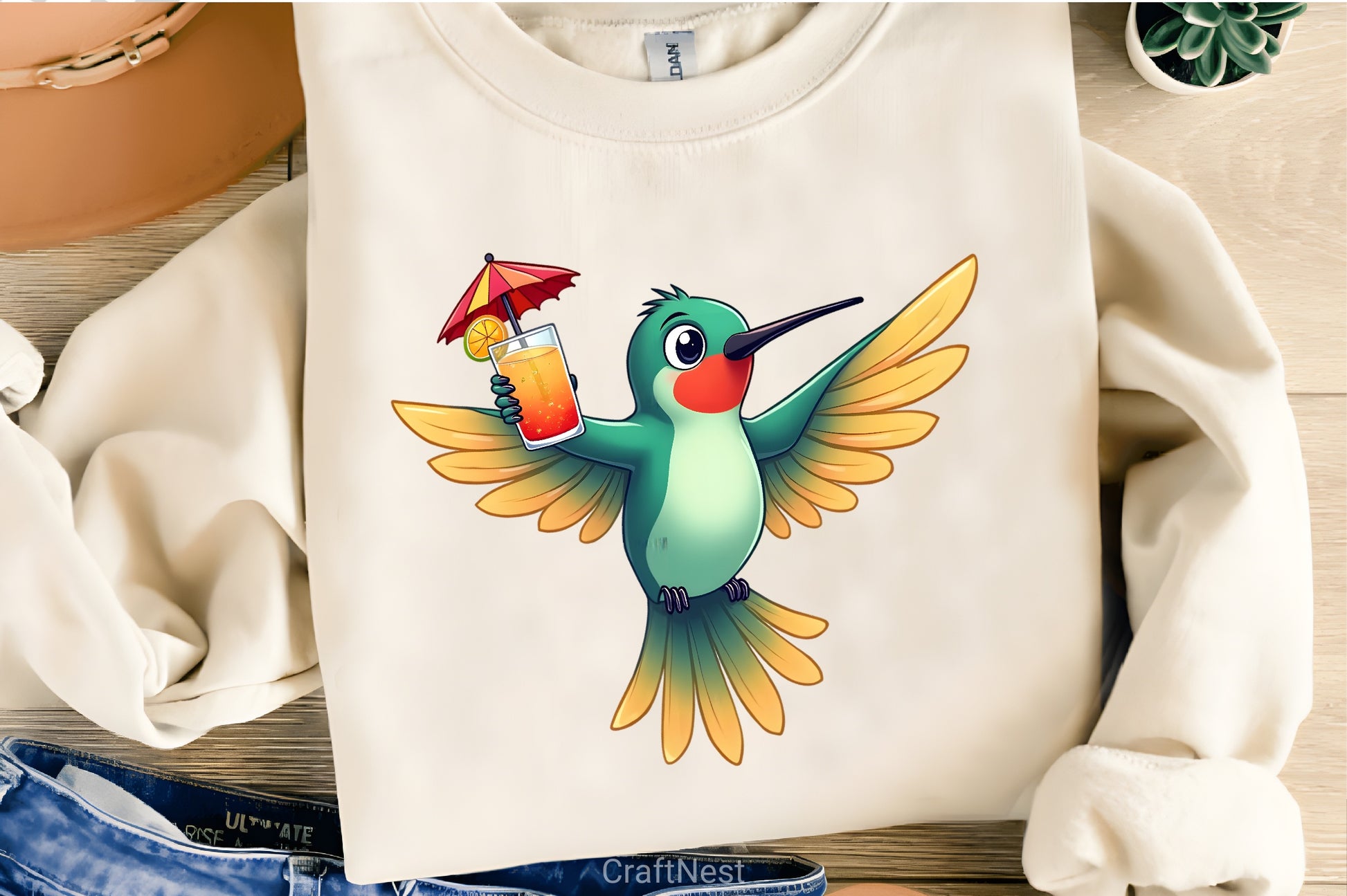 Cute Dabbing Hummingbird Clipart - CraftNest - Digital Crafting and Art