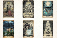 Funny Halloween Tarot Card Clipart Bundle - CraftNest - Digital Crafting and Art