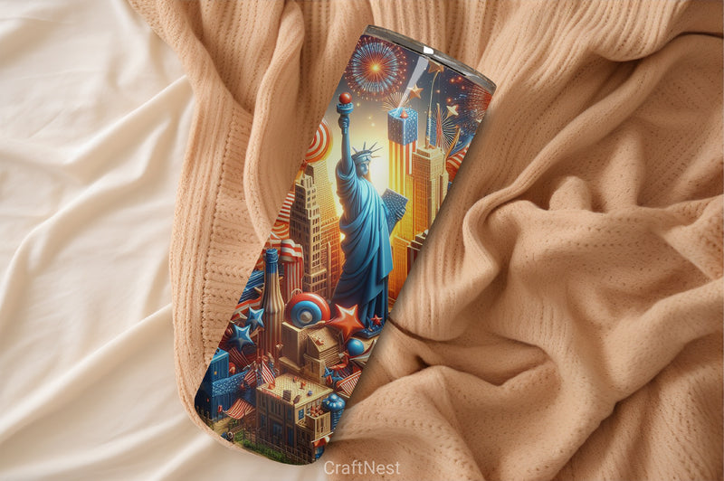 4th of July Tumbler Wrap Bundle 114 - CraftNest - Digital Crafting and Art