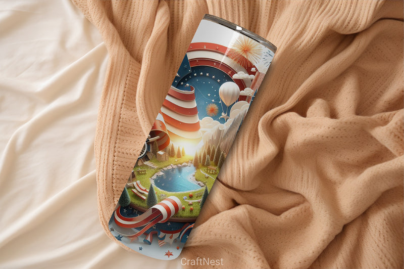 4th of July Tumbler Wrap Bundle 45 - CraftNest - Digital Crafting and Art