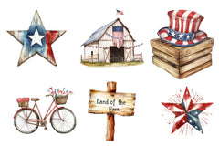 4th of July Clipart Bundle 1234 - CraftNest - Digital Crafting and Art