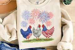 4th of July Chicken Clipart Bundle 2 - CraftNest - Digital Crafting and Art