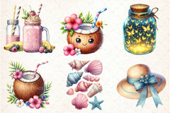 Summer Dreaming Clipart Bundle - CraftNest - Digital Crafting and Art