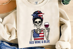 4th of July Wine & Blue Clipart Bundle 2 - CraftNest - Digital Crafting and Art