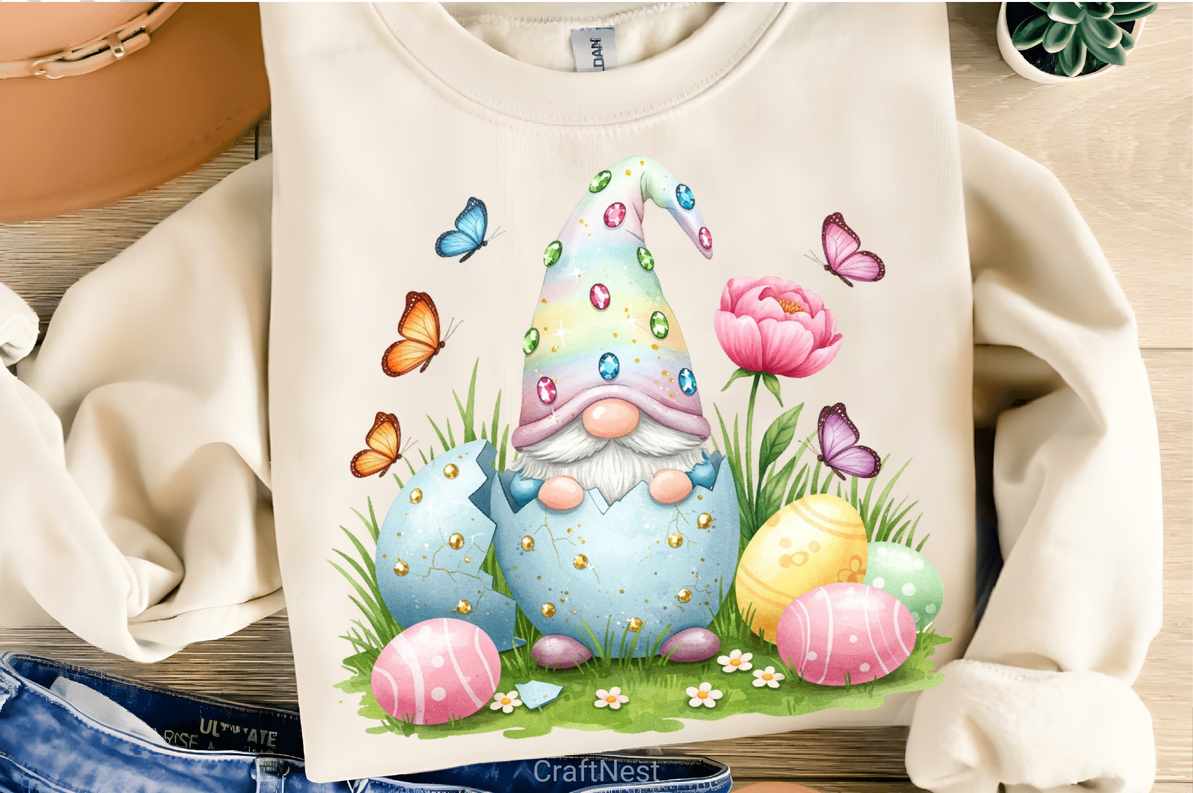 Easter Egg Gnome Clipart Bundle 1 - CraftNest - Digital Crafting and Art