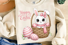Happy Easter Rabbit Clipart Bundle 3 - CraftNest - Digital Crafting and Art