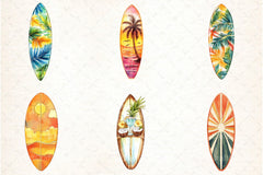 Summer Surfboard Clipart Bundle 99 - CraftNest - Digital Crafting and Art
