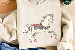 Elegant Carousel Horse Wedding Clipart Bundle - CraftNest - Digital Crafting and Art