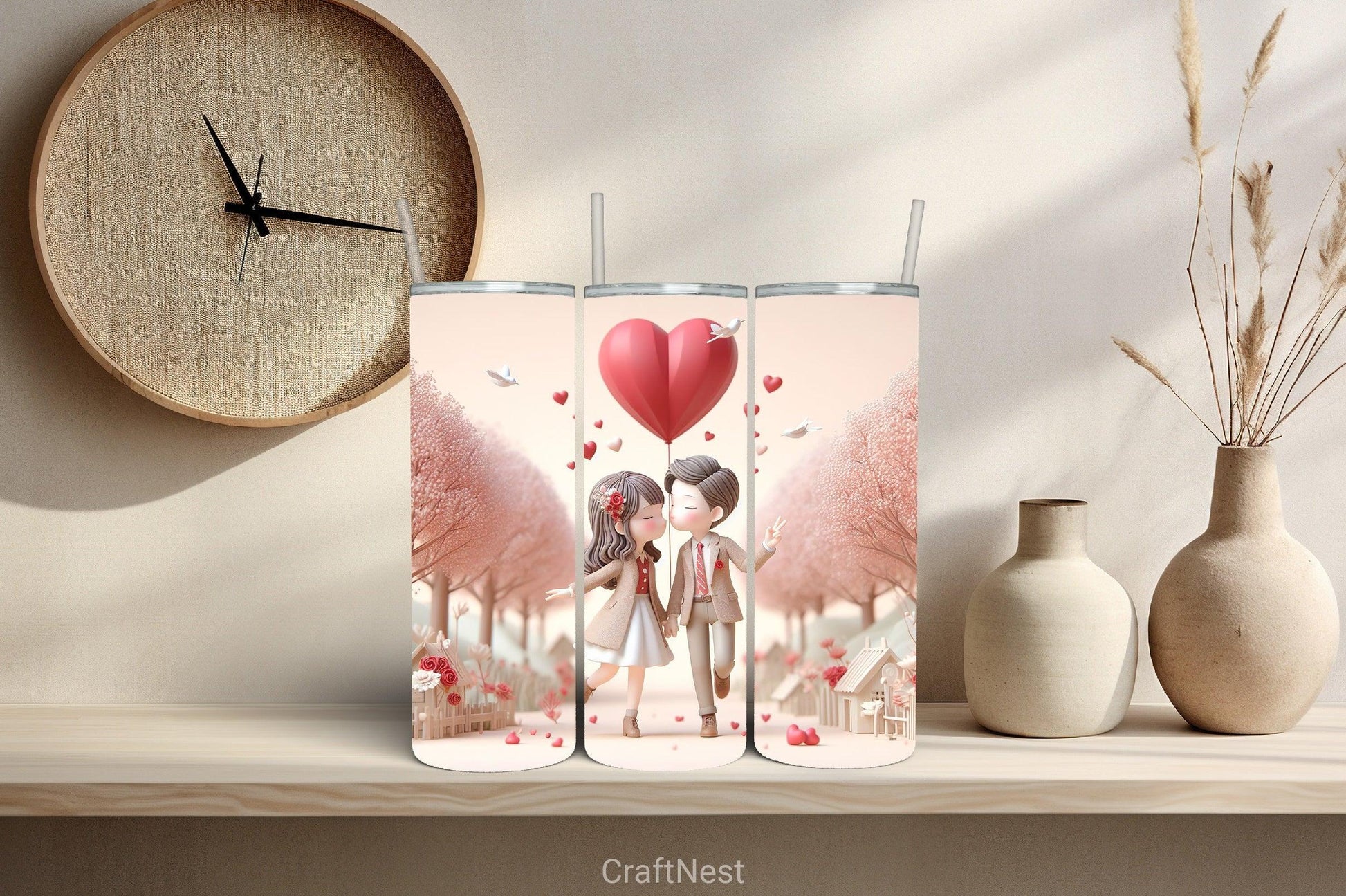 Valentine Tumbler Wrap Bundle 31 - CraftNest - Digital Crafting and Art