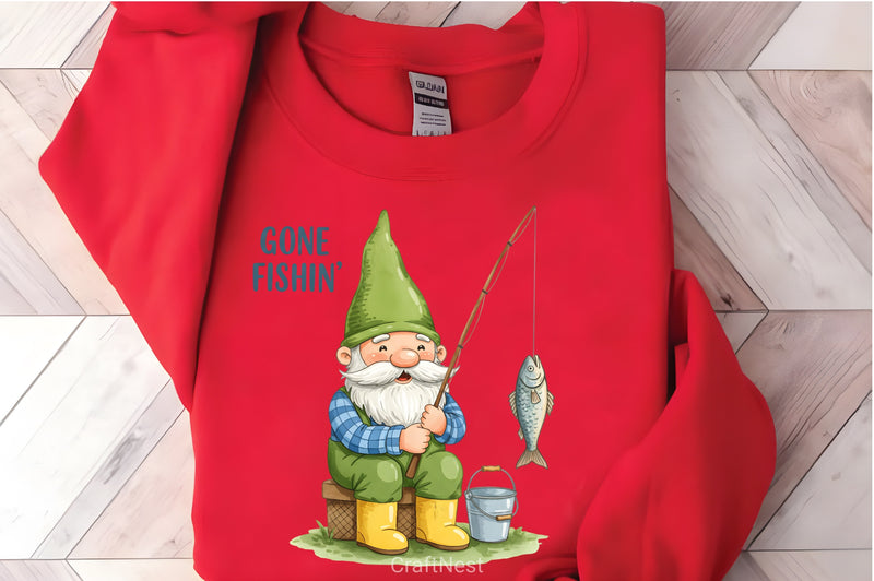 Gone Fishin' Summer Gnome Clipart Bundle - CraftNest - Digital Crafting and Art