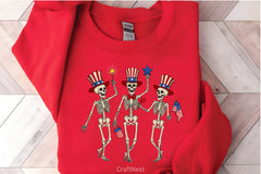 Dancing Skeleton Shirt 4th of July Clipart Bundle - CraftNest - Digital Crafting and Art