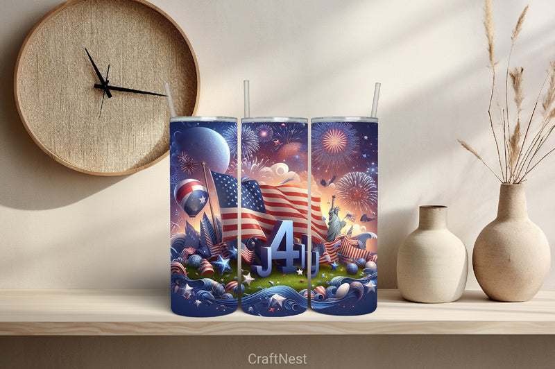 4th of July Tumbler Wrap Bundle 54 - CraftNest - Digital Crafting and Art