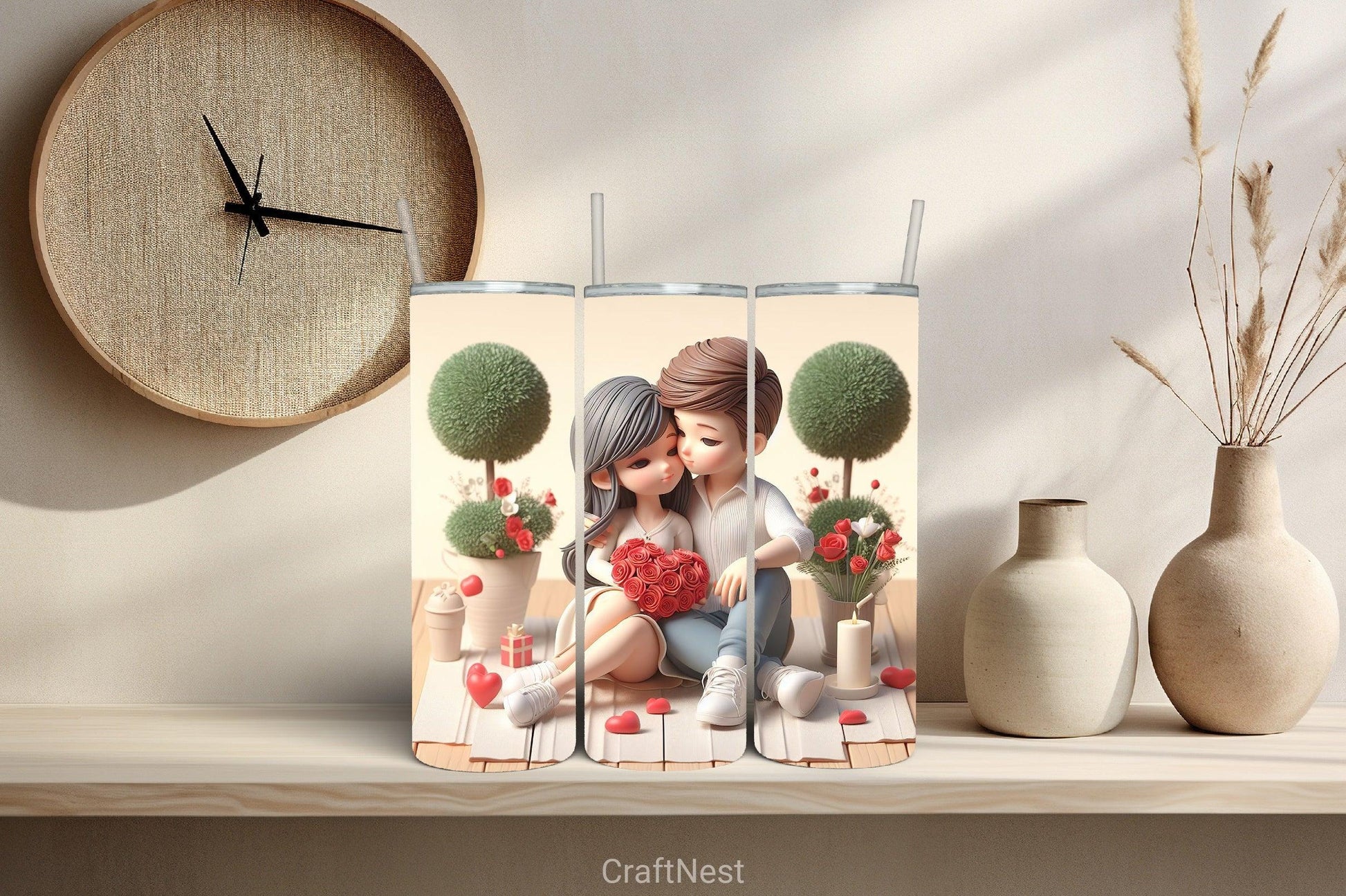 Valentine Tumbler Wrap Bundle 17 - CraftNest - Digital Crafting and Art