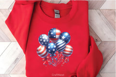 American 4th of July Balloons Clipart Bundle - CraftNest - Digital Crafting and Art