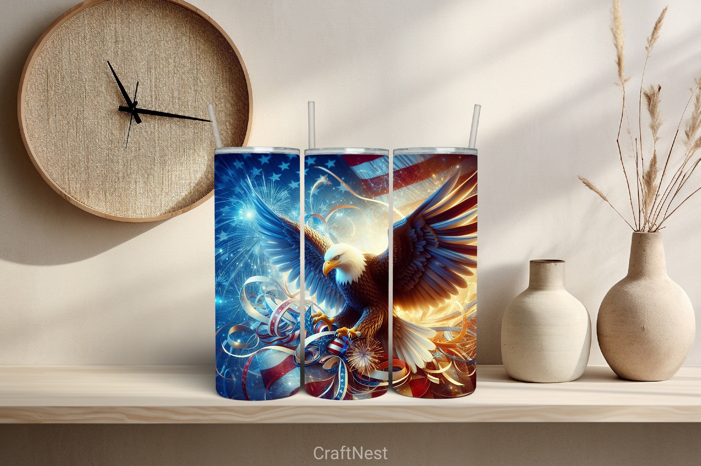 4th of July Tumbler Wrap Bundle 115 - CraftNest - Digital Crafting and Art