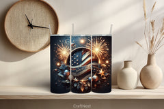 4th of July Tumbler Wrap Bundle 37 - CraftNest - Digital Crafting and Art
