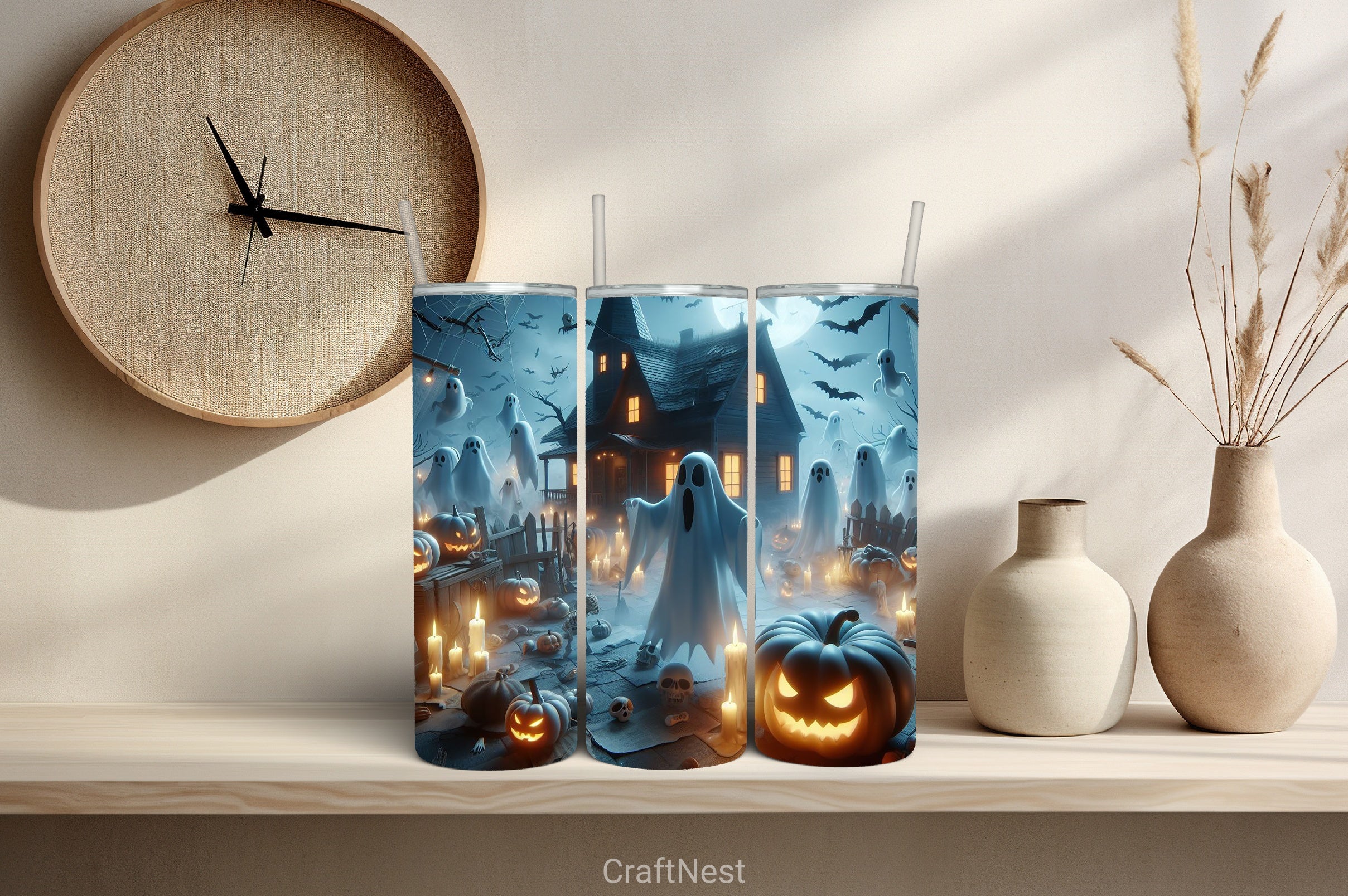 Halloween Tumbler Wrap Bundle 67 - CraftNest - Digital Crafting and Art