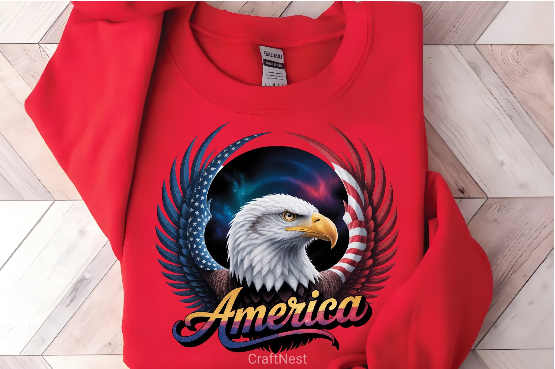 Cosmic Bald Eagle Digital Art Bundle - CraftNest - Digital Crafting and Art