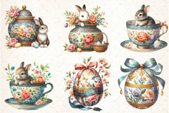 Chinoiseries Easter Clipart Bundle - CraftNest - Digital Crafting and Art