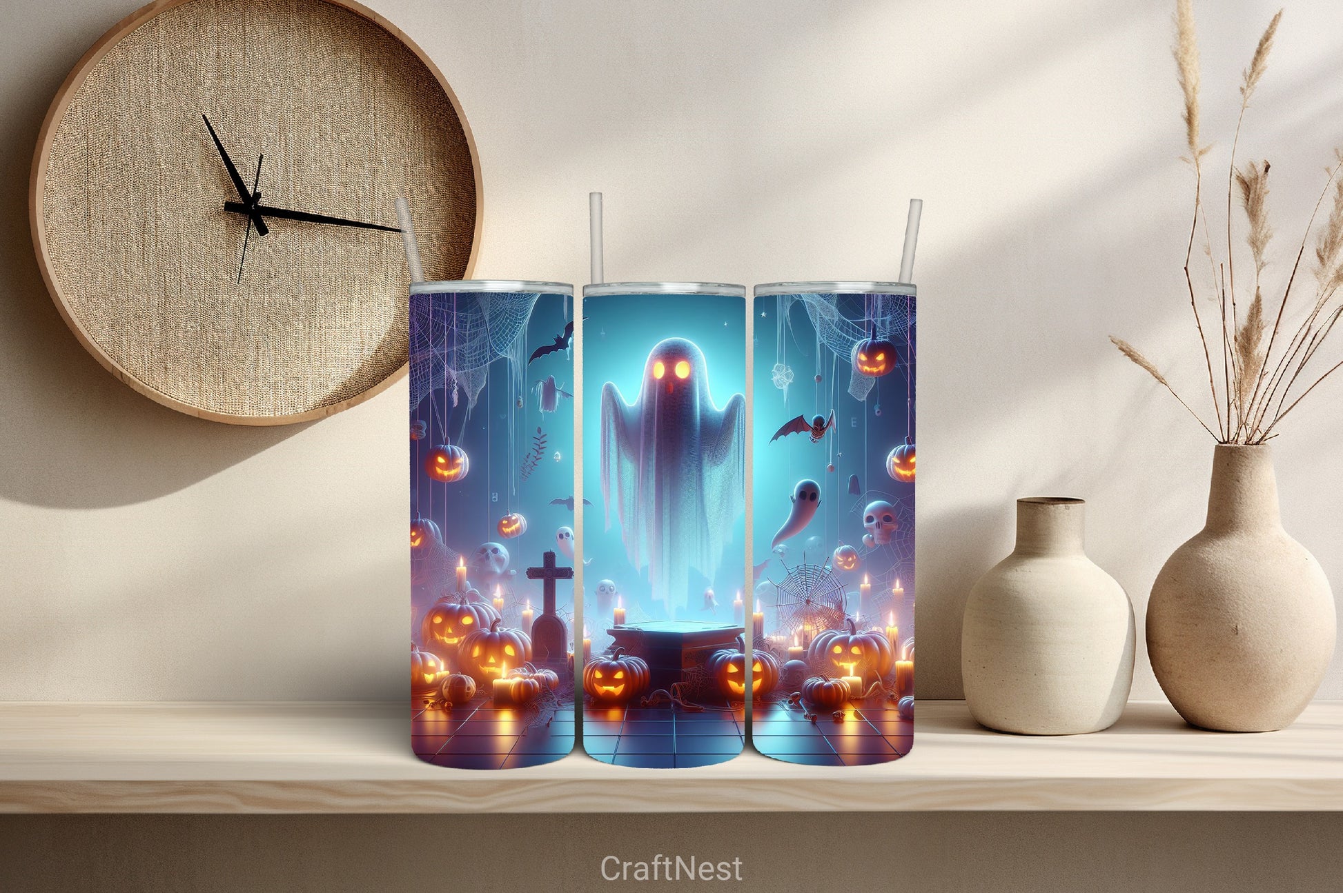 Halloween Tumbler Wrap Bundle 66 - CraftNest - Digital Crafting and Art