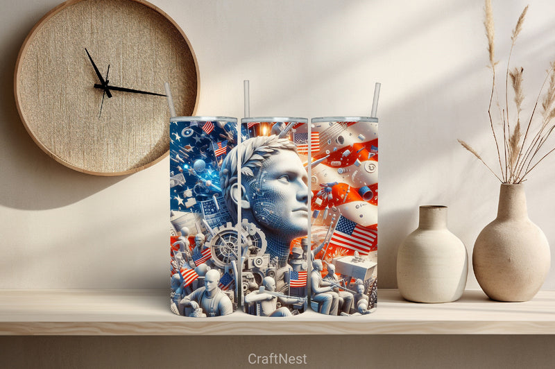 4th of July Tumbler Wrap Bundle 140 - CraftNest - Digital Crafting and Art