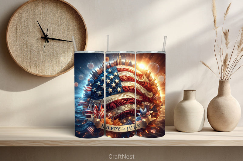4th of July Tumbler Wrap Bundle 93 - CraftNest - Digital Crafting and Art