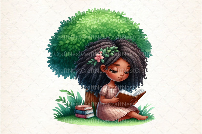 Black Kids Back to School Clipart Bundle 9 - CraftNest - Digital Crafting and Art