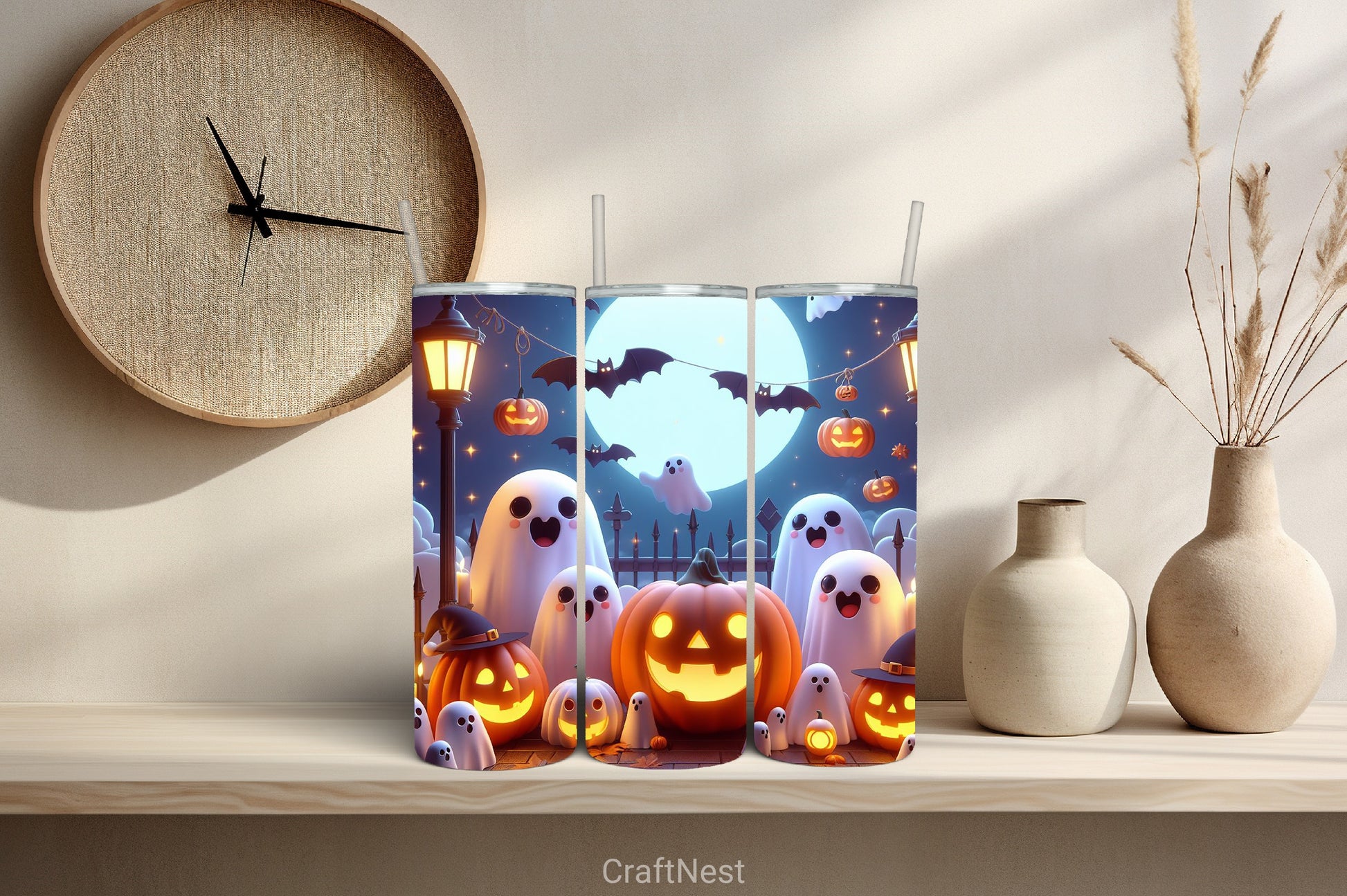 Halloween Tumbler Wrap Bundle 61 - CraftNest - Digital Crafting and Art