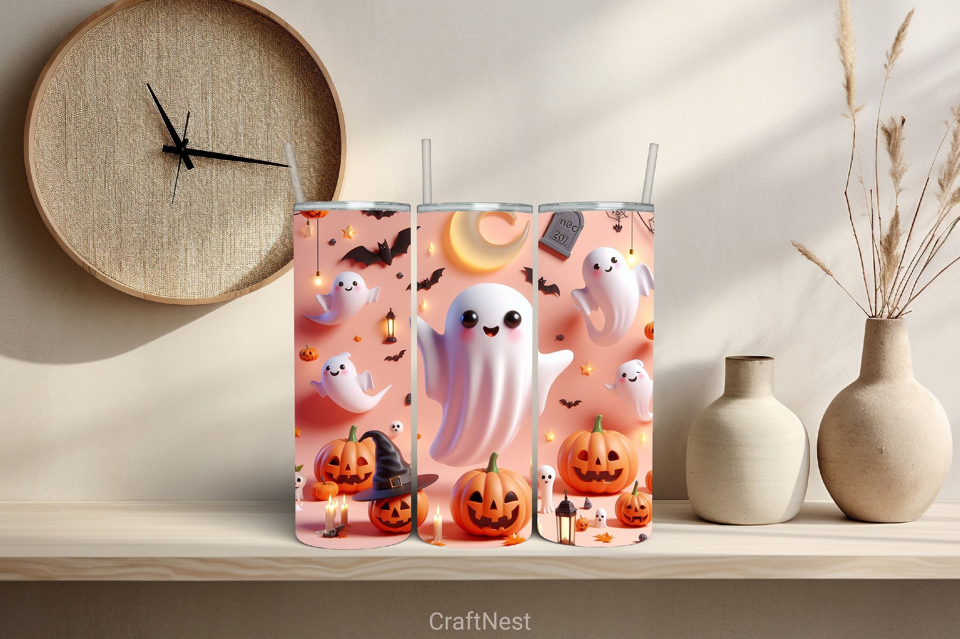 Halloween Tumbler Wrap Bundle 12 - CraftNest - Digital Crafting and Art