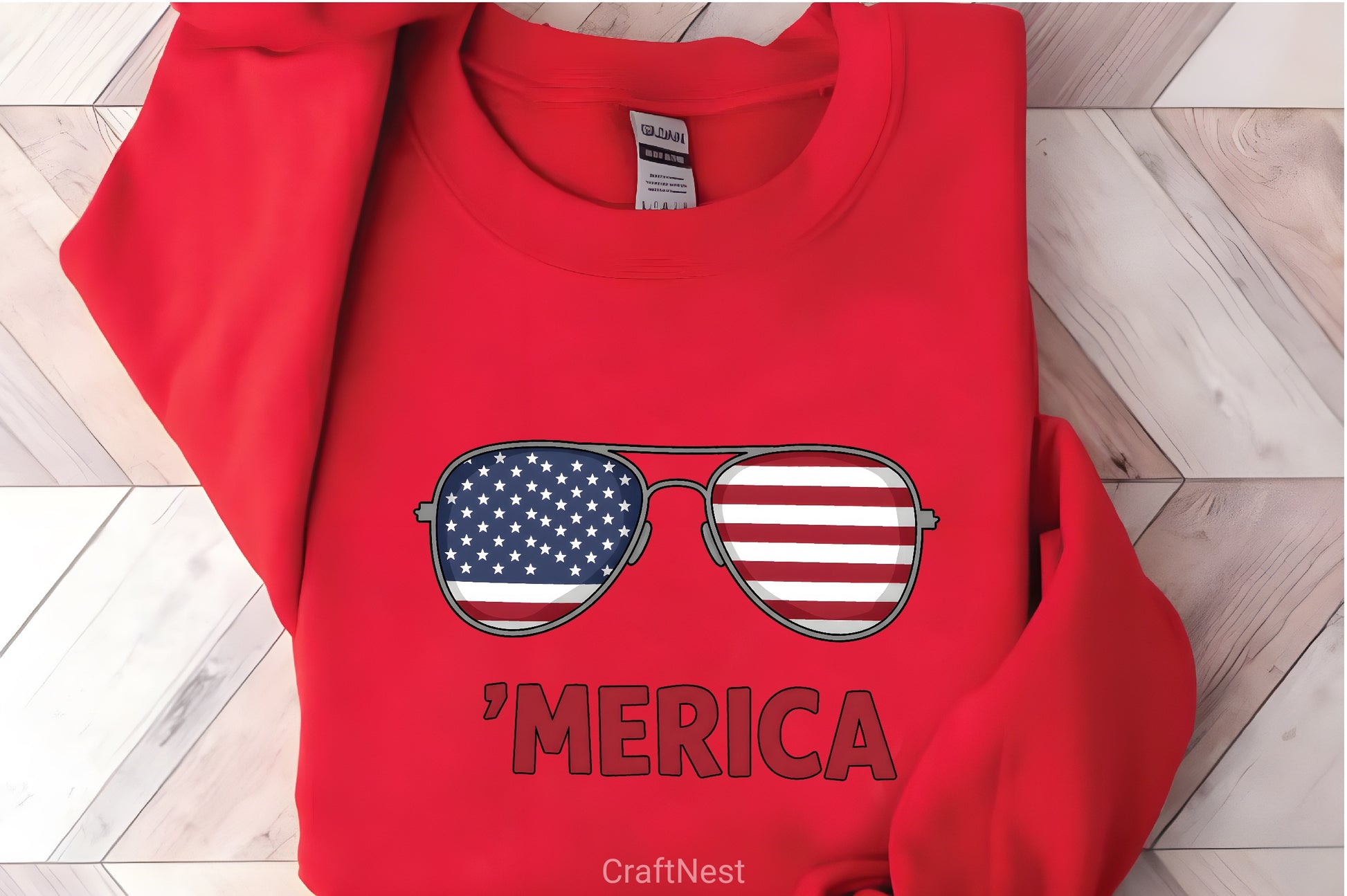 4th of July Merica Glasses Shirt Clipart Bundle 5 - CraftNest - Digital Crafting and Art