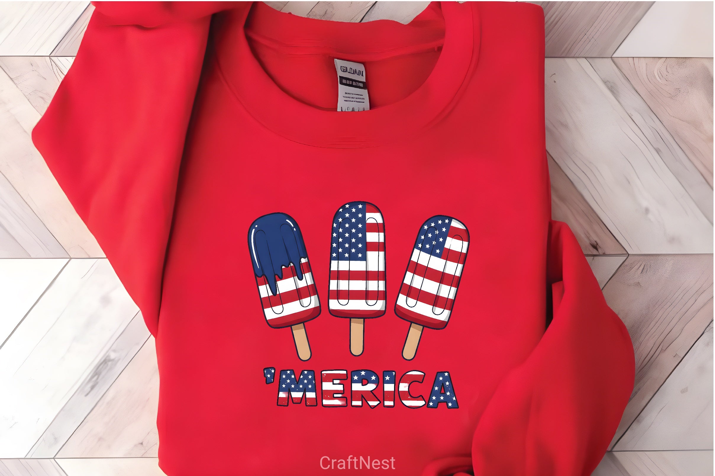 Fourth of July Ice Cream Shirt Clipart Bundle 3 - CraftNest - Digital Crafting and Art