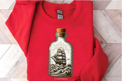 Ship In A Bottle Clipart Bundle - CraftNest - Digital Crafting and Art