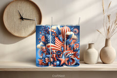 4th of July Tumbler Wrap Bundle 146 - CraftNest - Digital Crafting and Art
