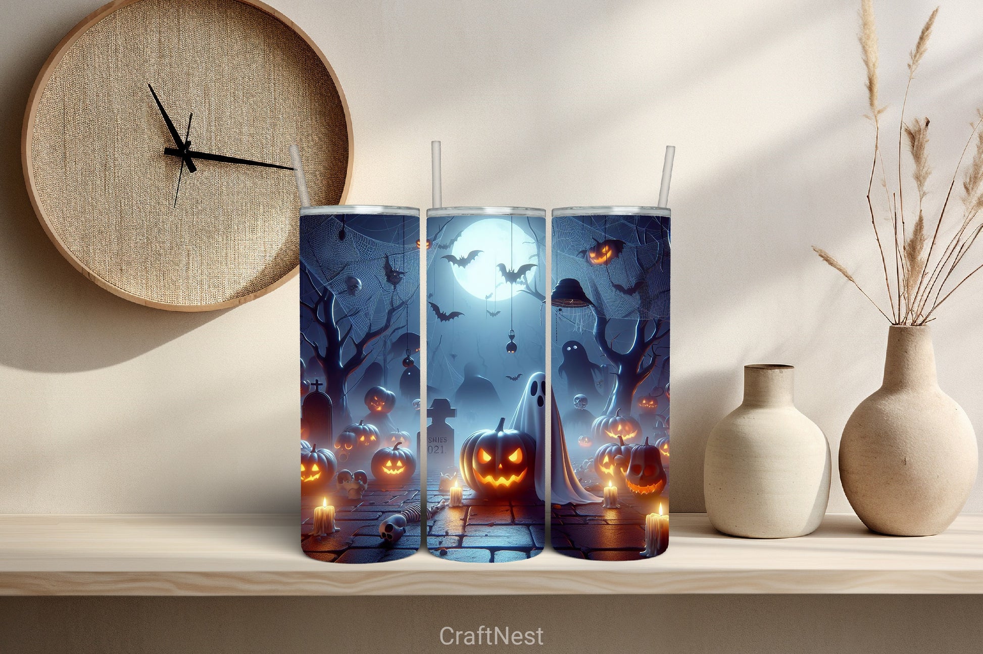 Halloween Tumbler Wraps Bundle 1 - CraftNest - Digital Crafting and Art