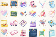 Back to School Clipart Bundle 4 - CraftNest - Digital Crafting and Art
