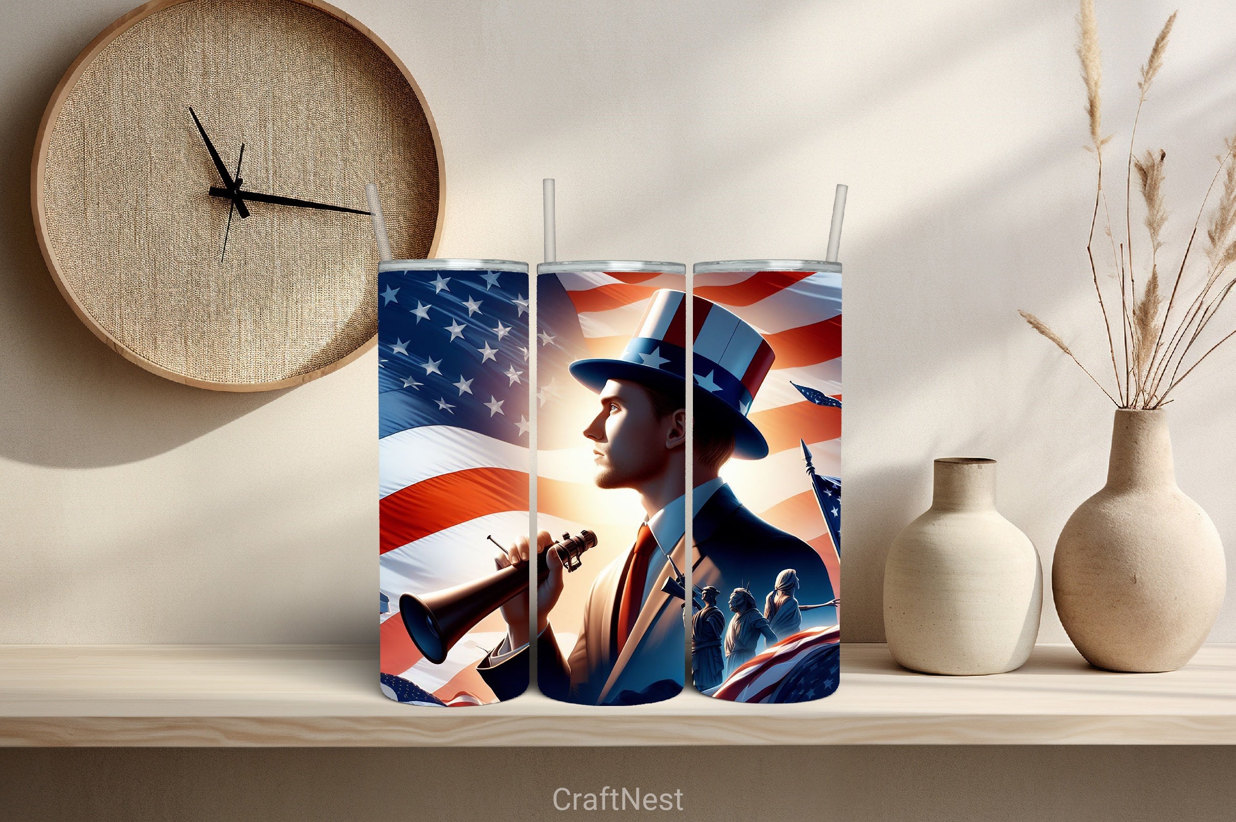 4th of July Tumbler Wrap Bundle 68 - CraftNest - Digital Crafting and Art