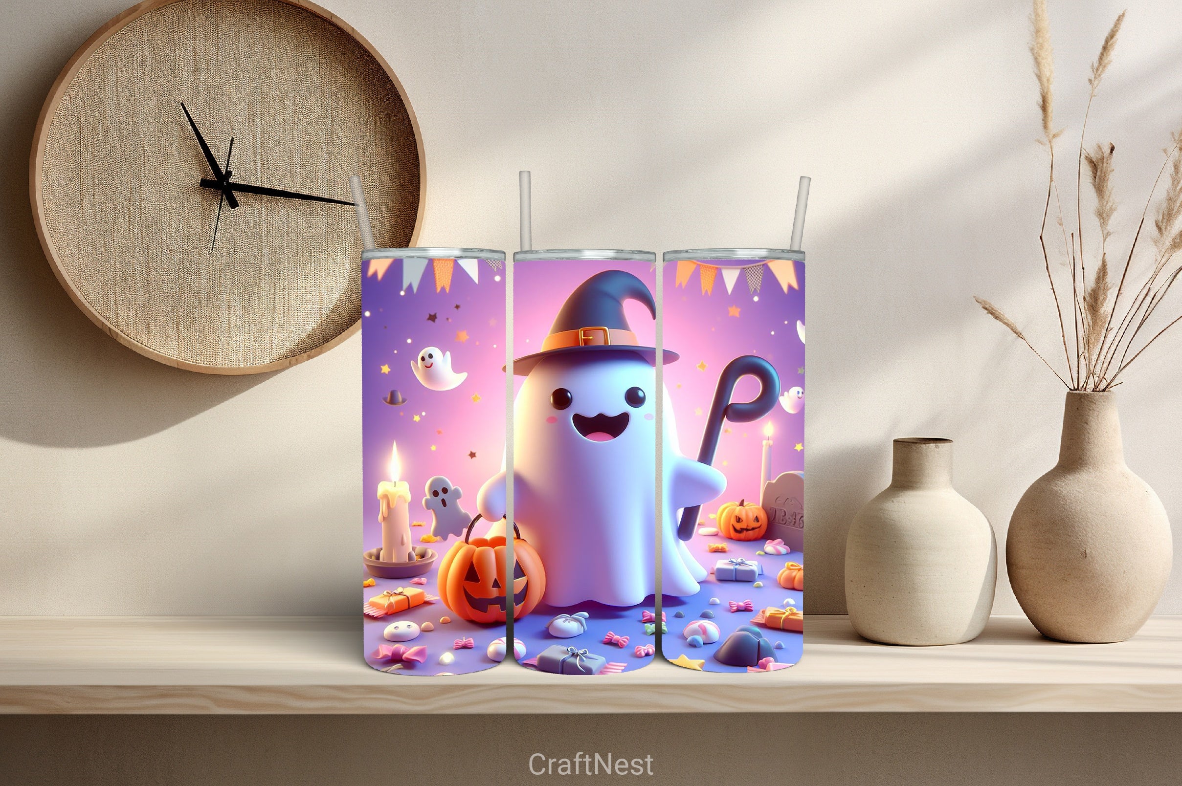 Halloween Tumbler Wrap Bundle 58 - CraftNest - Digital Crafting and Art