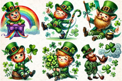 St. Patrick's Day Leprechaun Clipart Bundle 2 - CraftNest - Digital Crafting and Art