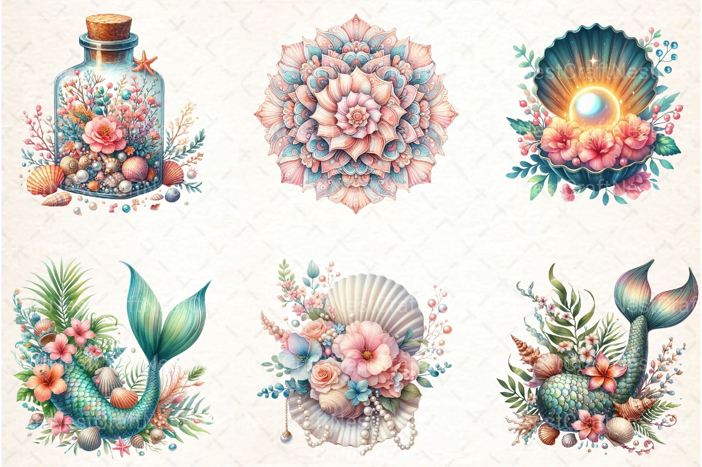 Cute Summer Clipart Bundle - CraftNest - Digital Crafting and Art