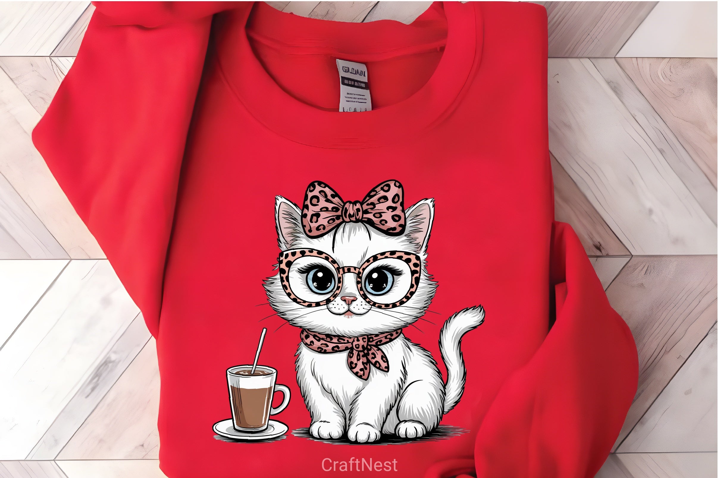 Bow Cat Clipart Bundle 1 - CraftNest - Digital Crafting and Art