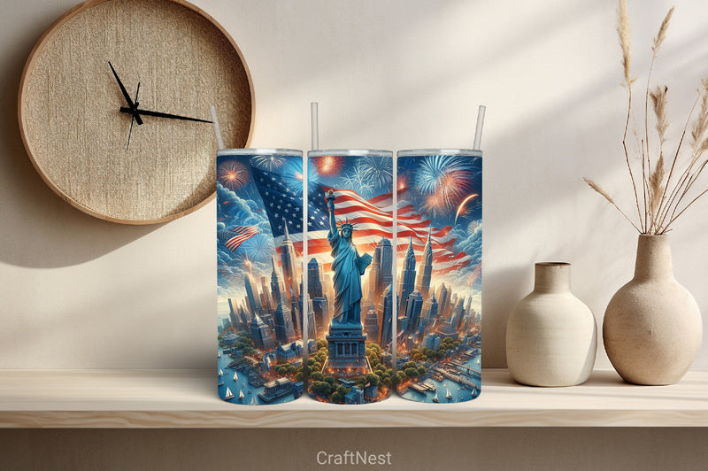 4th of July Tumbler Wrap Bundle 117 - CraftNest - Digital Crafting and Art