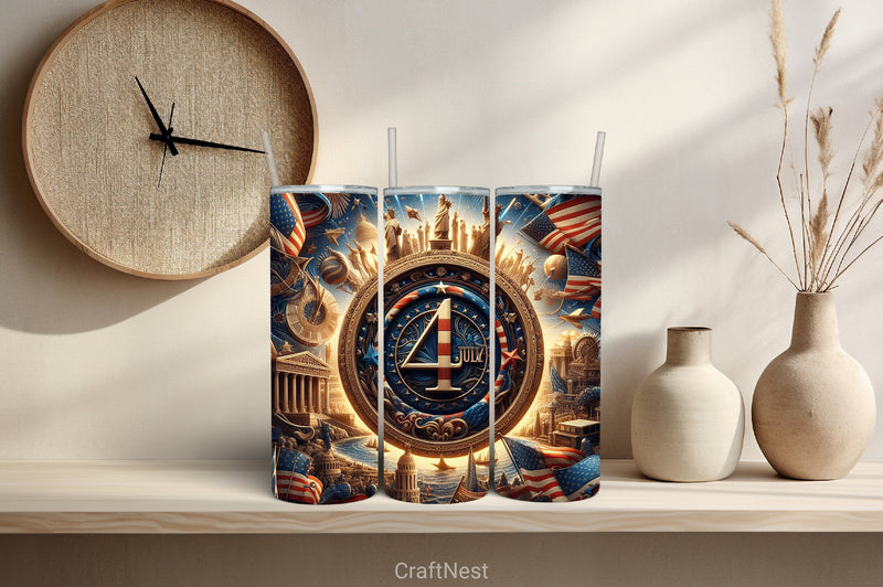 4th of July Tumbler Wrap Bundle 34 - CraftNest - Digital Crafting and Art