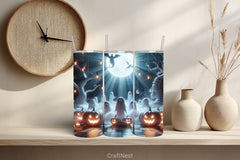 Halloween Tumbler Wrap Bundle 15 - CraftNest - Digital Crafting and Art