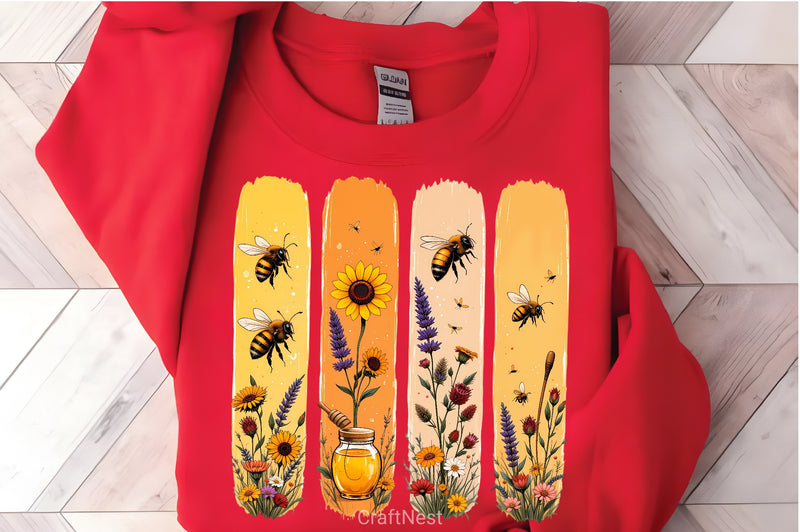 Bee Themed Stripe Clipart Bundle - CraftNest - Digital Crafting and Art